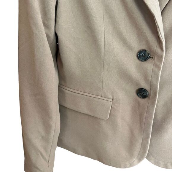 Merona camel/tan color fully lined blazer women’s size 8 - Picture 2 of 10
